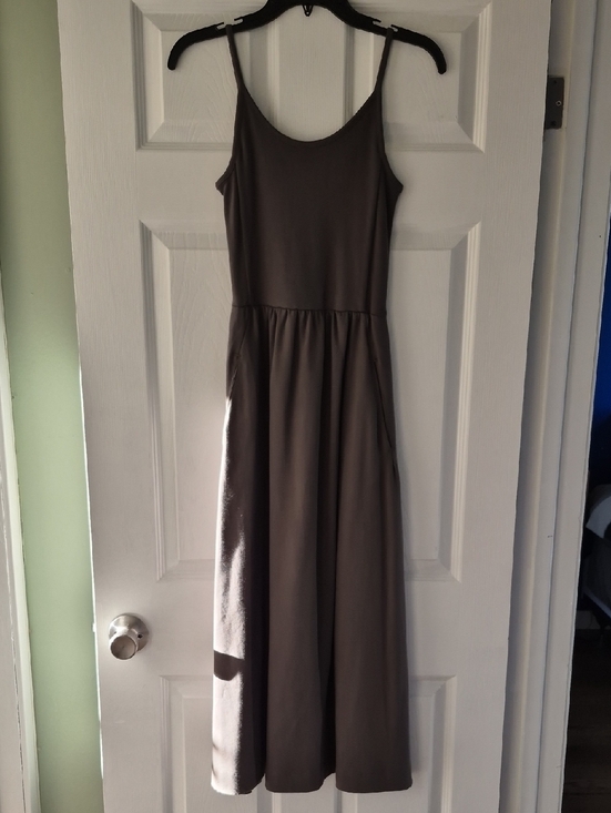 KOTN Dresses & Skirts - KOTN Taupe Maxi Dress with Spaghetti Straps